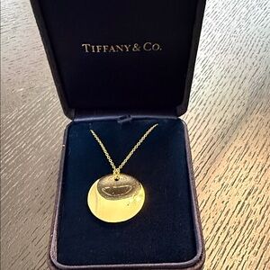 Tiffany & Co. Elsa Peretti Gold Pendant Necklace- disc